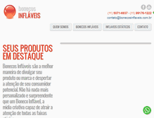Tablet Screenshot of bonecosinflaveis.com.br